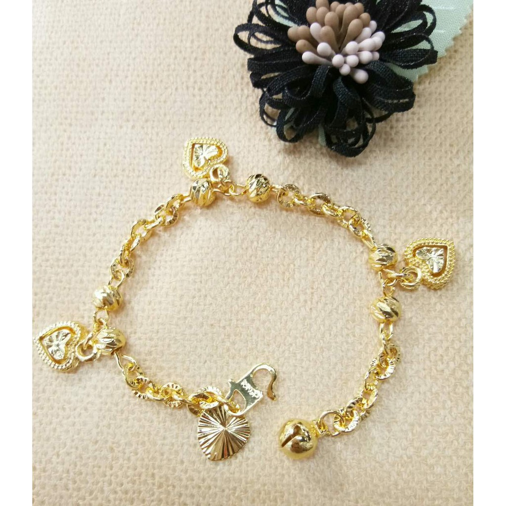  GELANG  BUDAK  DISCOBALL LOVE EMAS  KOREA 24K Shopee Malaysia