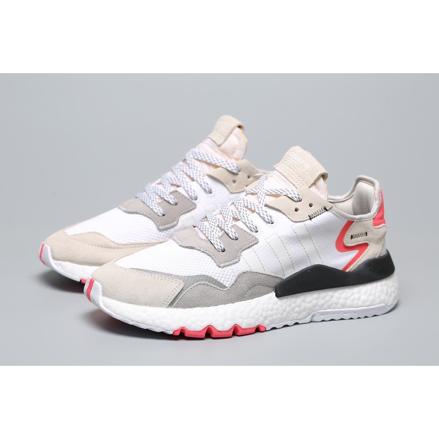 adidas nite jogger white red