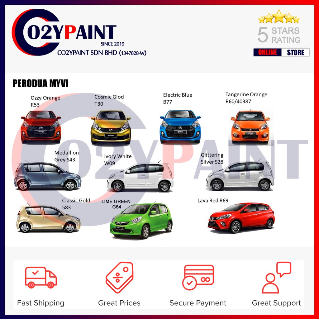 Maxcare Perodua Myvi 2k Car Paint 1 Litre Shopee Malaysia