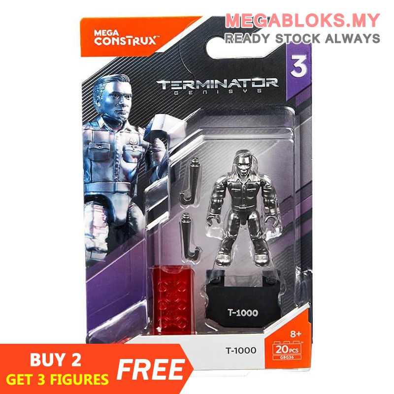 Mega Bloks Construx Terminator Gbg36 T 1000 20 Pcs New Sealed Building Blocks Plastic Toy Action Figure Model Gift Shopee Malaysia - t 1000 roblox