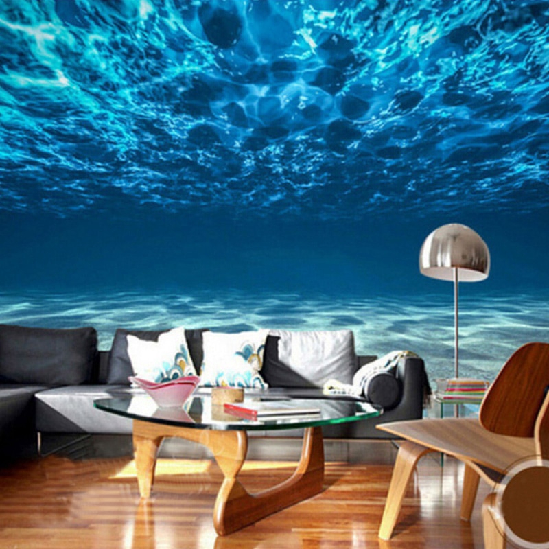 Custom Photo Wall Paper 3d Deep Sea Scenery Large Mural Wallpaper Wall Decorations Living Room Bedroom Wallpaper For Walls 3 D Shopee Malaysia