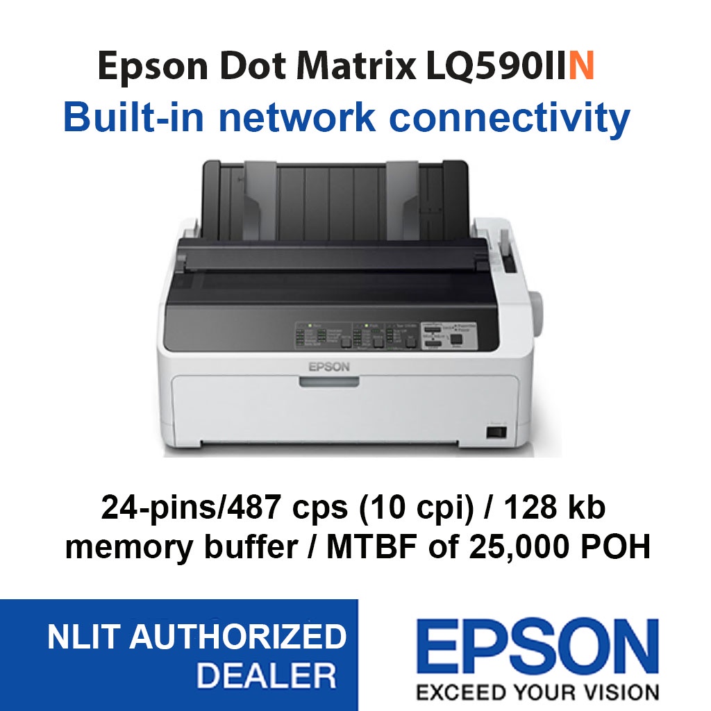 Epson Dot Matrix Printer LQ590IIN C11CF39502 Stock 15/1/2022 Shopee