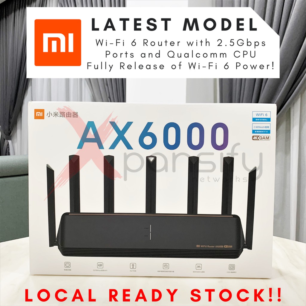 【𝐗𝐢𝐚𝐨𝐦𝐢 𝐌𝐢 𝐀𝐗𝟔𝟎𝟎𝟎】 WiFi 6 Router l UNIFI Router l MAXIS Router l TIME ...