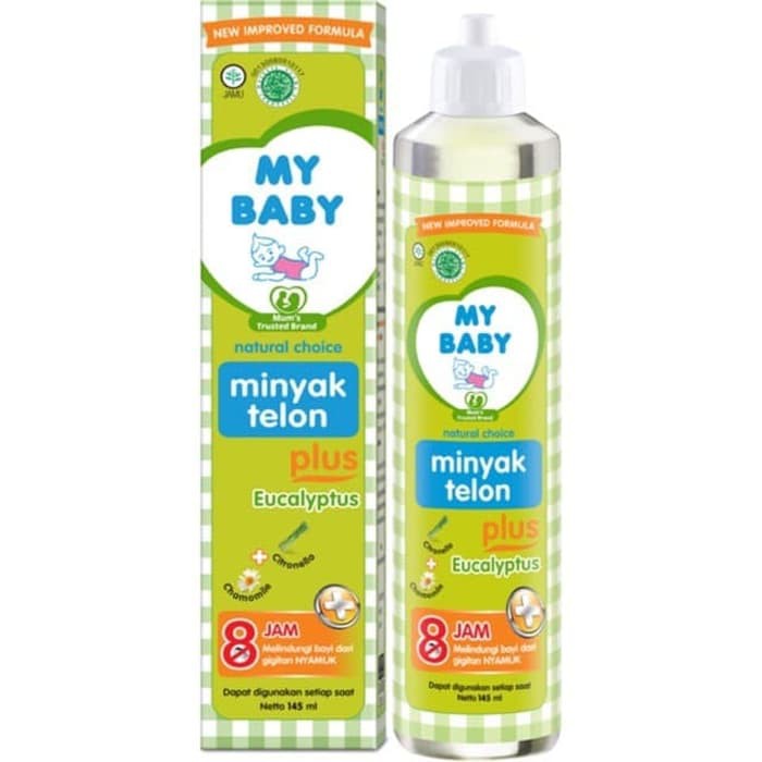 Original My Baby Oil Telon Plus Eucalyptus 8 Hours Anti Mosquito 145 Ml Shopee Malaysia