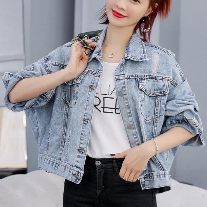 shopee denim jacket