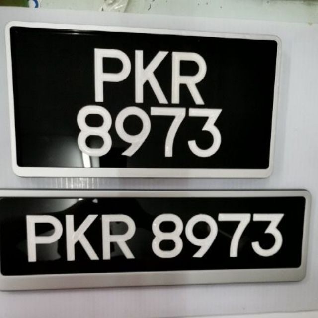 Number Plate Kereta Nombor Kristal Putih Code 17 Shopee Malaysia