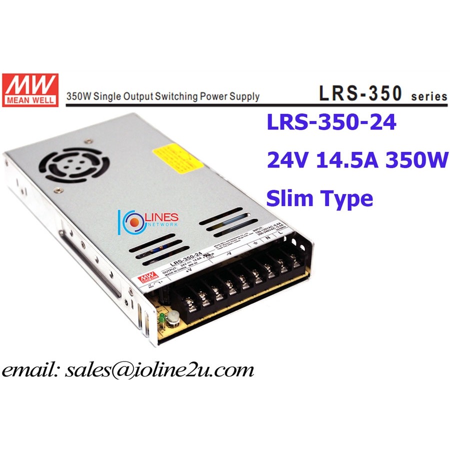 Meanwell Mean well LRS-350-24 AC/DC 24v 14.5A 350w PSU power supply unit |  Shopee Malaysia