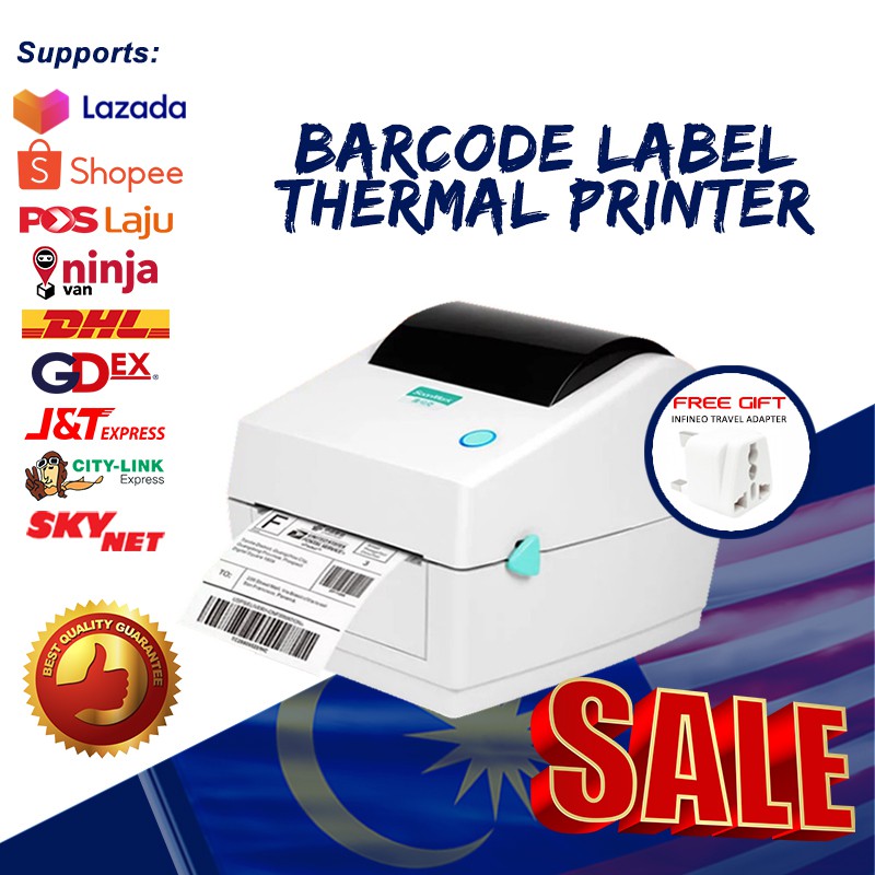 A6 Thermal Printer Barcode Label SMKM6 for Shopee Lazada Shipping