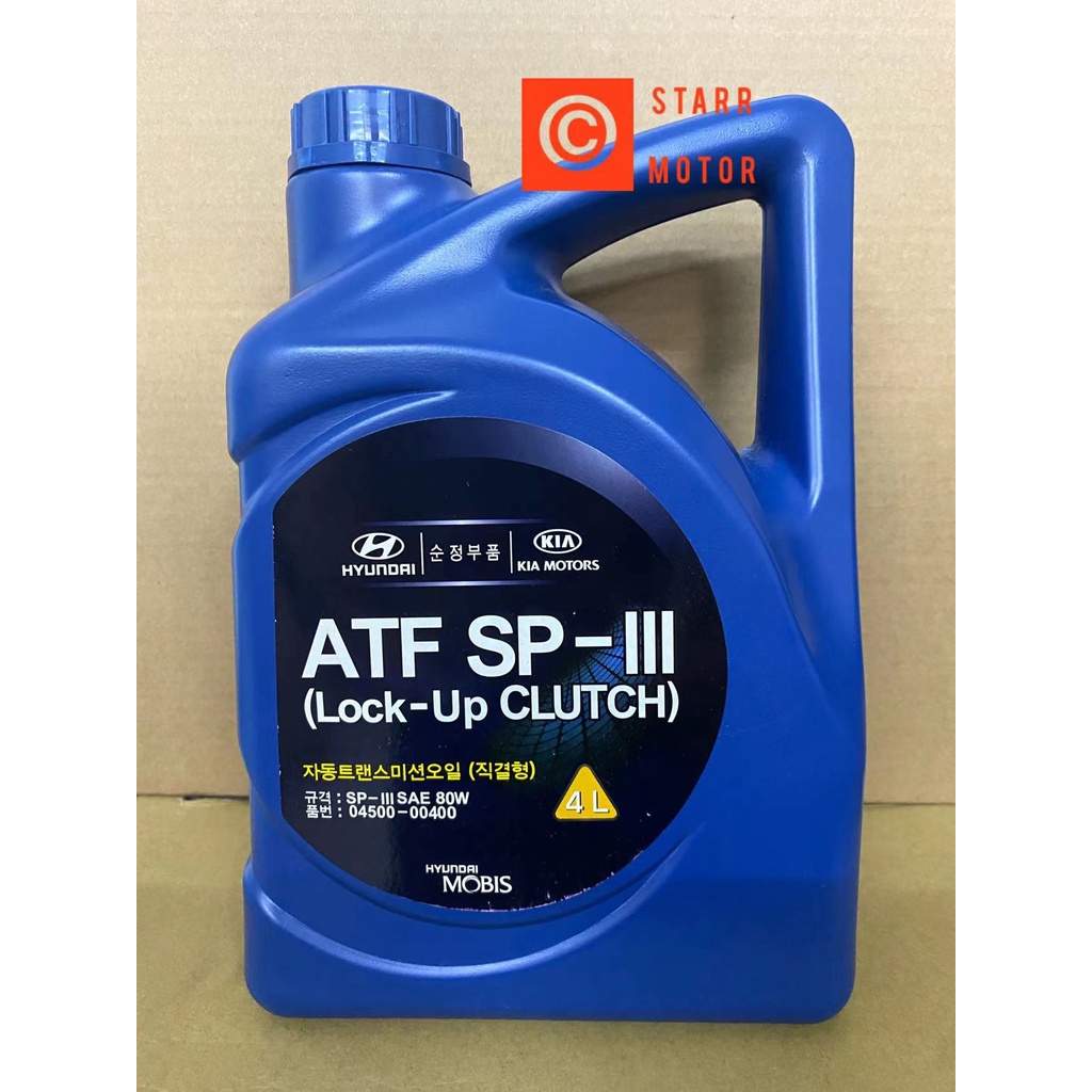 Hyundai/ Kia ATF SP3 SP-III (SP3) Auto Transmission Fluid (4L) | Shopee ...