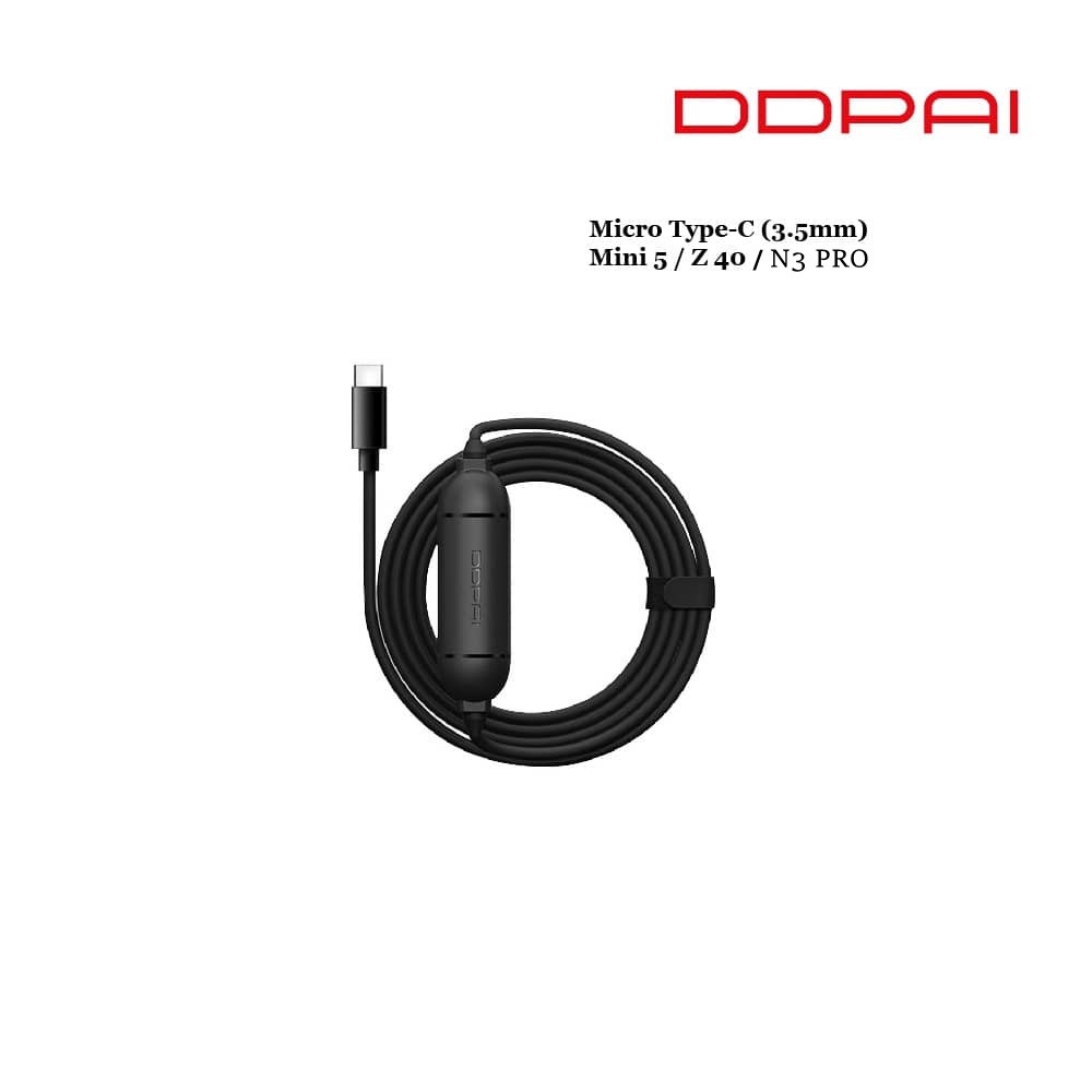 DDPAI Hardwire Kit | Cable for DDPAI Dash Cam | 24H Parking Mode | Type C Mini 5/Z40 / N3PRO | Micro Usb Mini/Z5/N3