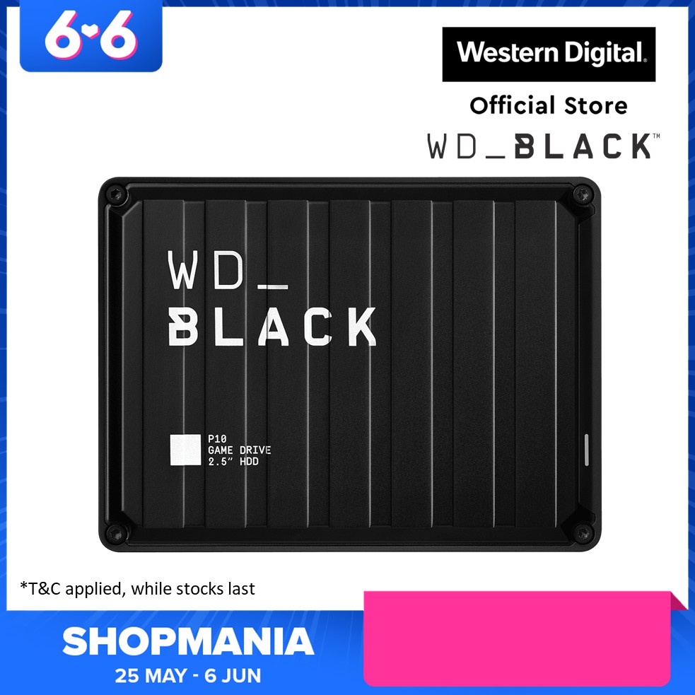 Western Digital Wd Black P10 2tb 4tb 5tb Game Drive External Hard Disk 2tb Desktop Hub Hard Disk Drive Portable Hdd Shopee Malaysia
