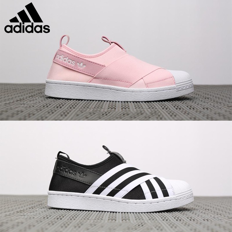 Legibilidad abrelatas Misterio Adidas Superstar Slip On W elastic bandage casual flat shoes men women shoes  | Shopee Malaysia