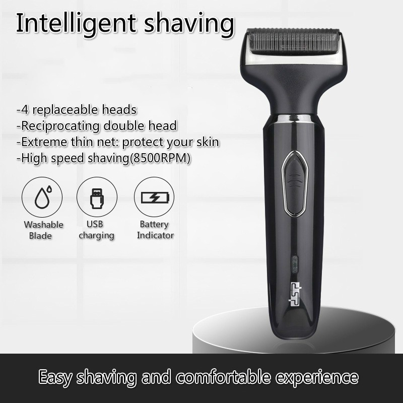 PENGHABISAN STOK ) DSP Shaver set 4 in 1 multifunctional trimmer USB  charger Nose hair trimmer for men head shaver | Shopee Malaysia