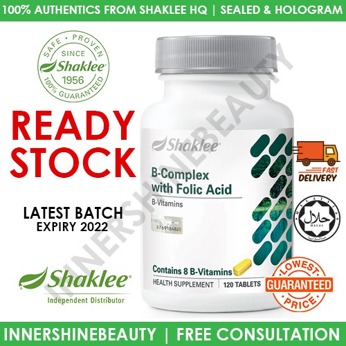 SHAKLEE B-Complex 120 Biji / Botol Vitamin B Complex - [100% GENUINE ...