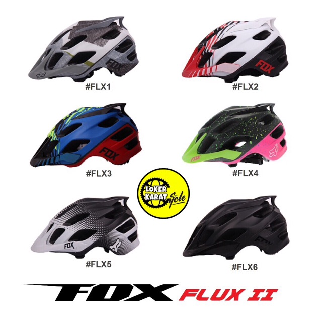 fox flux mountain bike helmet