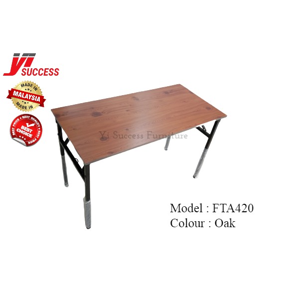 Yi Success Melamine Top Folding Table / Foldable Study Desk / Meja