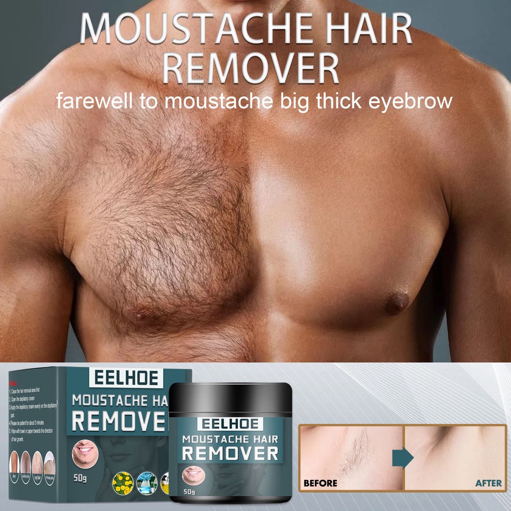 Men Permanent Hair Removal Cream Remove Facial Beard Face Cream New Mild Fresh Epilation Body