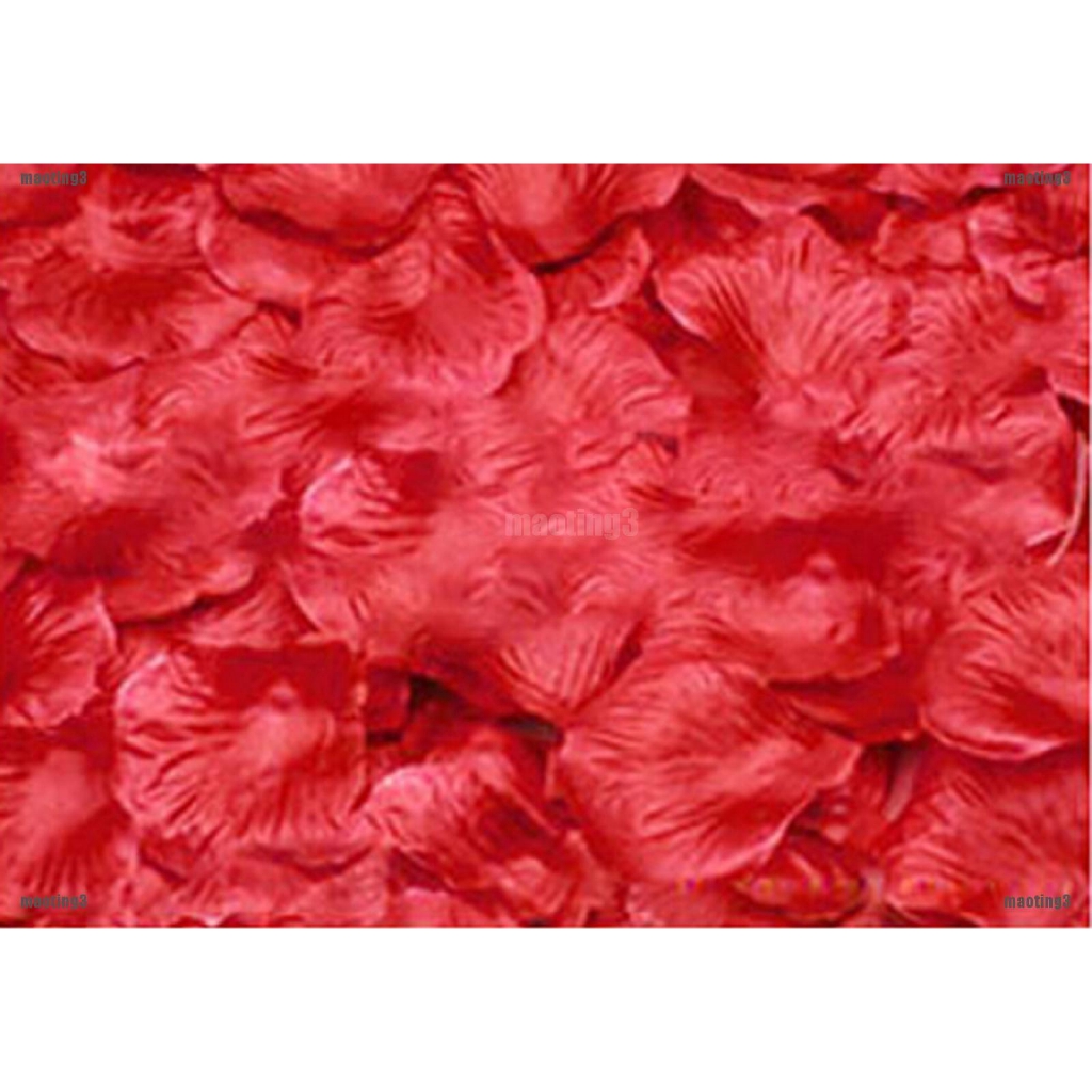 Mt3 100pcs Chic Silk Rose Flower Petals Leaves Wedding Party Table