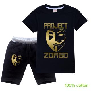 Roblox Children T Shirt Short Sleeves Shorts Suit For Boys And Girls Spring And Autumn Pure Cotton Ready Stocks Shopee Malaysia - project zorgo t shirt roblox