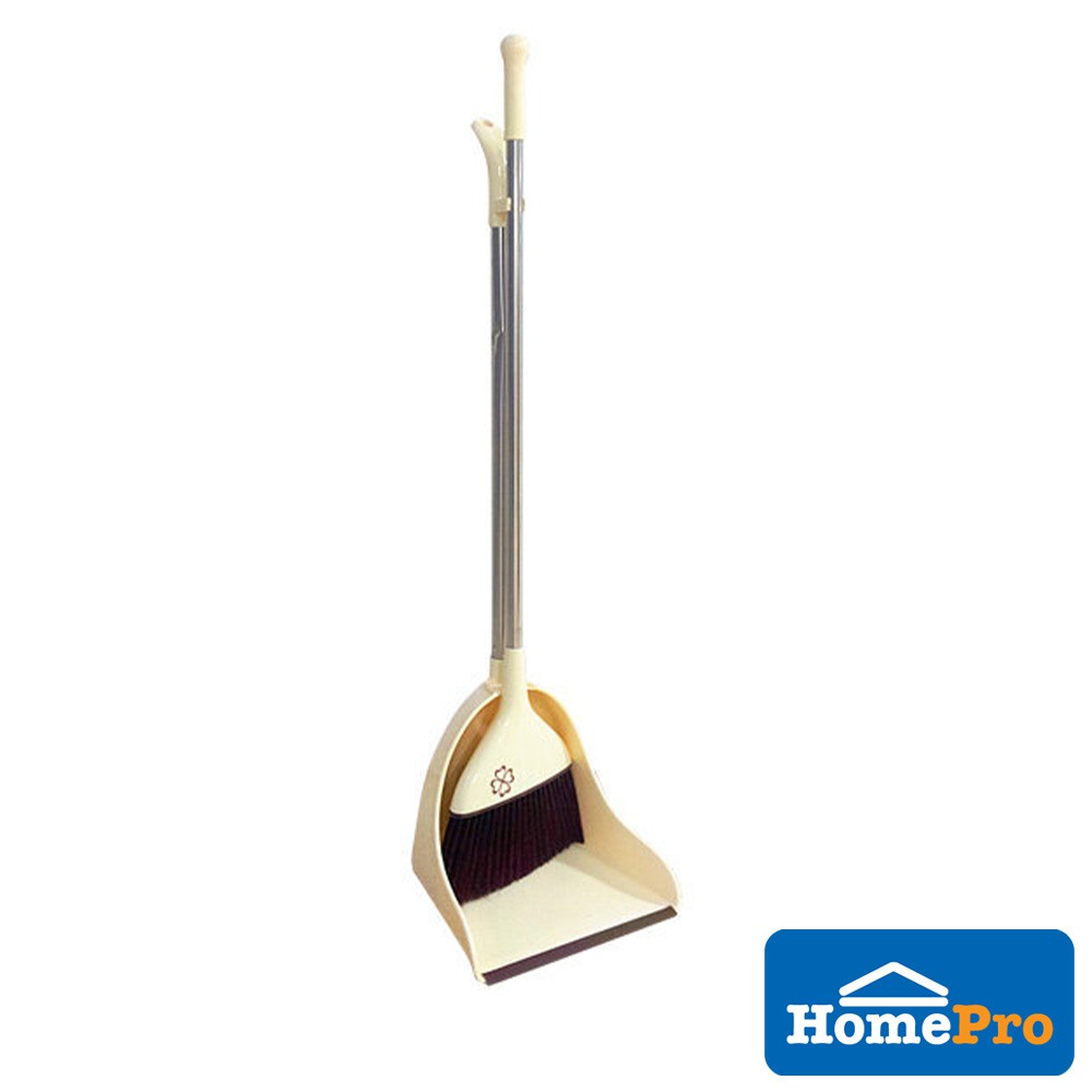 HomePro Broom and Dust Pan Rubber Edge XG2066 Cream Shopee Malaysia