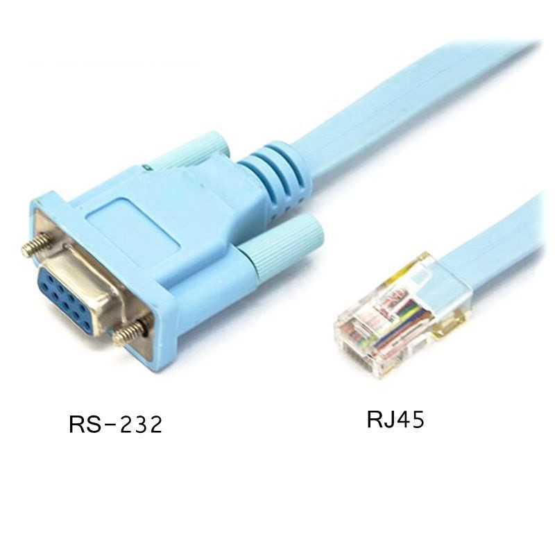 RJ45 MALE TO RS232 FEMALE DB9 Serial Console Configuration Cable