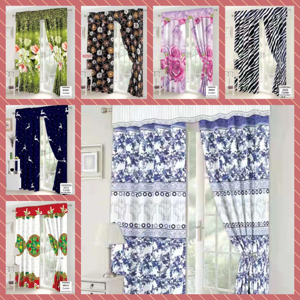 cutain online shop CURTAIN WINDOW OR DOOR HOME SIZE 140*180CM DECORATION HOME LIVING HOME DECOR