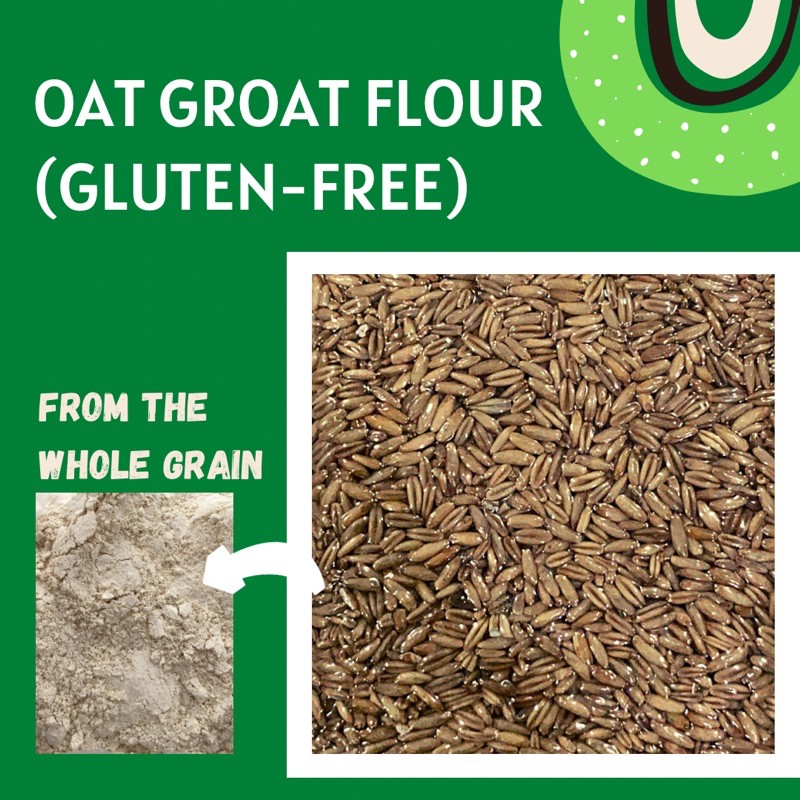 Freshly Ground [CANADA] Organic Glutenfree Oat Groats Flour (Ground