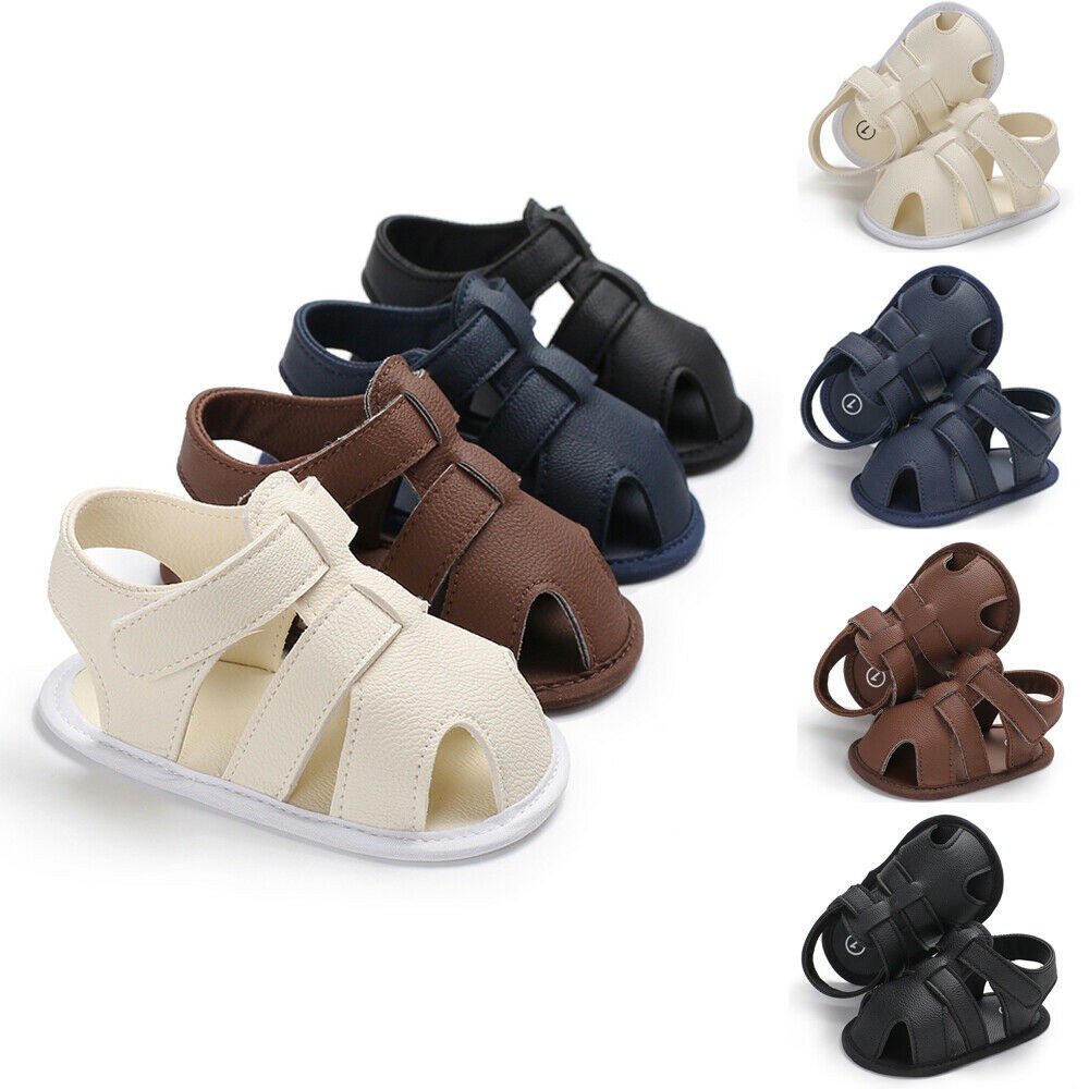 baby boy tan sandals