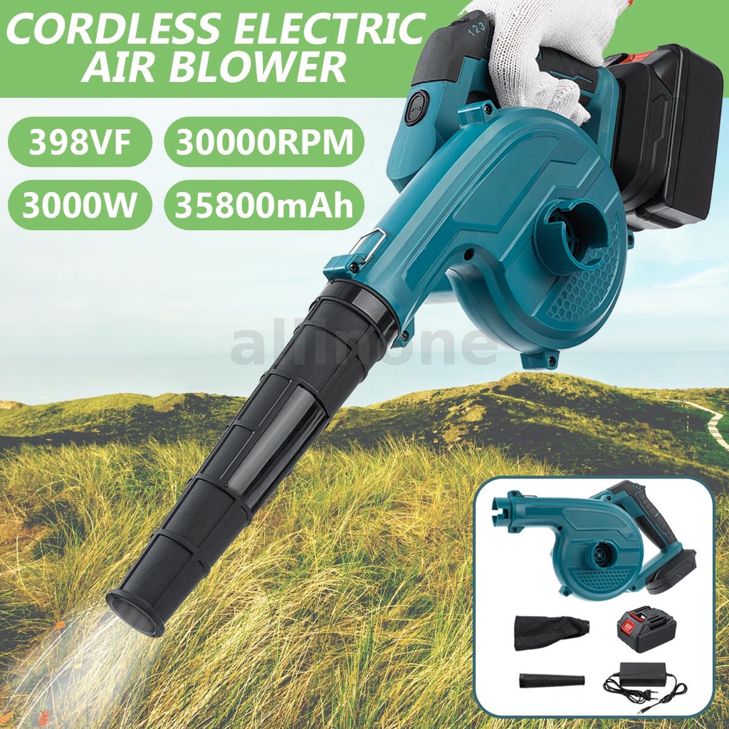 220V 3000W 398VF 2 In 1 Cordless Electric Air Blower 30000 RPM 2 Modes