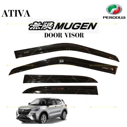 PERODUA ATIVA MUGEN DOOR VISOR AIR PRESS SUN VISOR PROTECTION ...