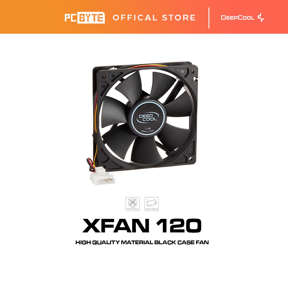 Deepcool Xfan 120 High Quality Material Case Fan Black 120mm Shopee Malaysia