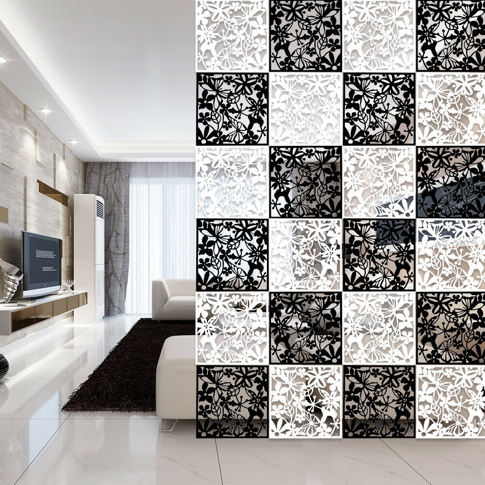 Fashion 4 8 Pcs Bird Flower Hanging Screen Partition Divider Panel