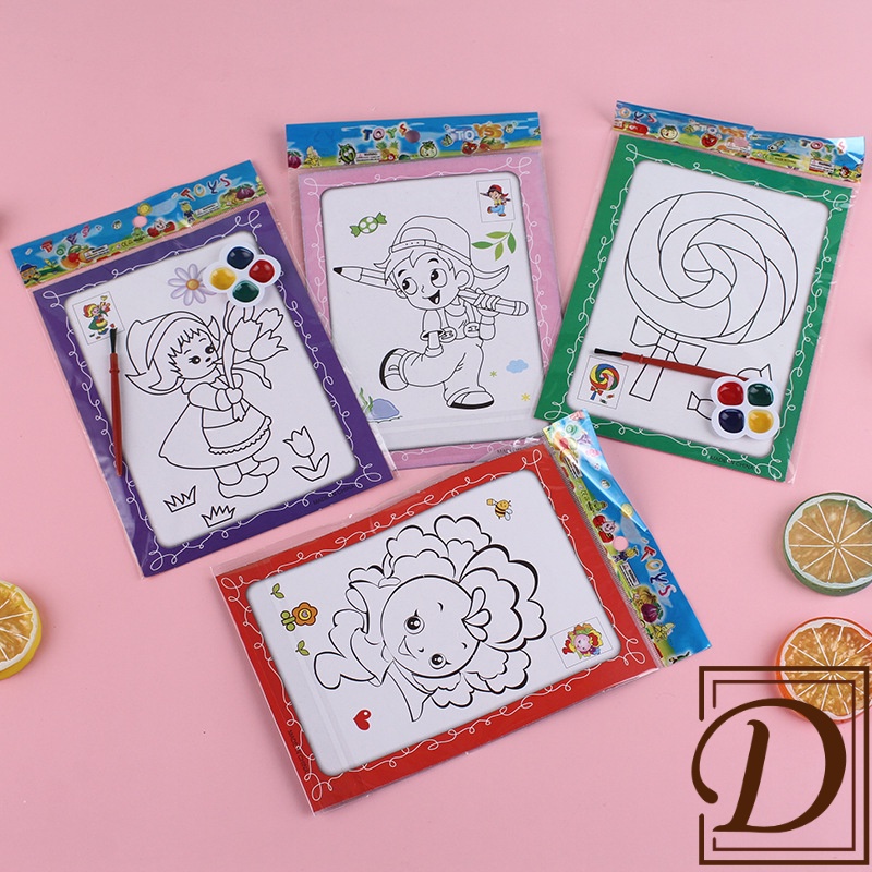 DuDu DIY Watercolor Graffiti Drawing Board Kids Creative Handpainted