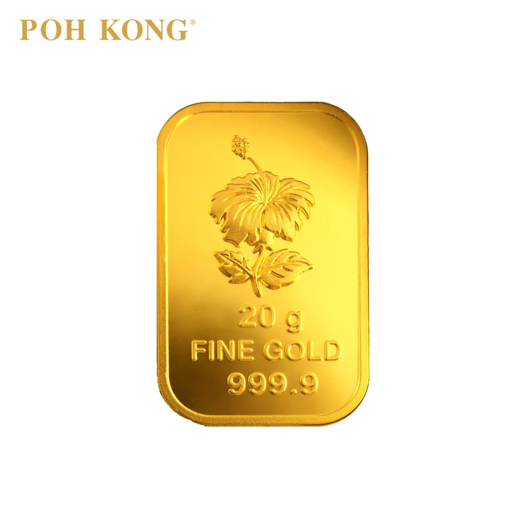 POH KONG 999.9 Gold Bunga Raya Bar (20g) | Shopee Malaysia