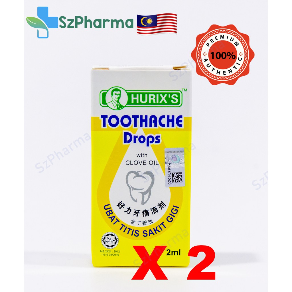 HURIX'S Toothache Drop  Ubat Titis Sakit Gigi 2ml  Shopee Malaysia