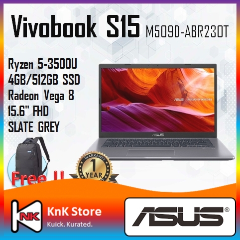 ASUS Vivobook M509D-ABR230T Working Laptops -SLATE GREY |AMD Ryzen 5 ...