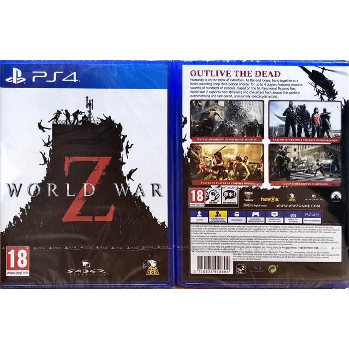 Ps4 World War Z Ps 4 Worldwar Z Zombie Ps4 Game Shopee Malaysia