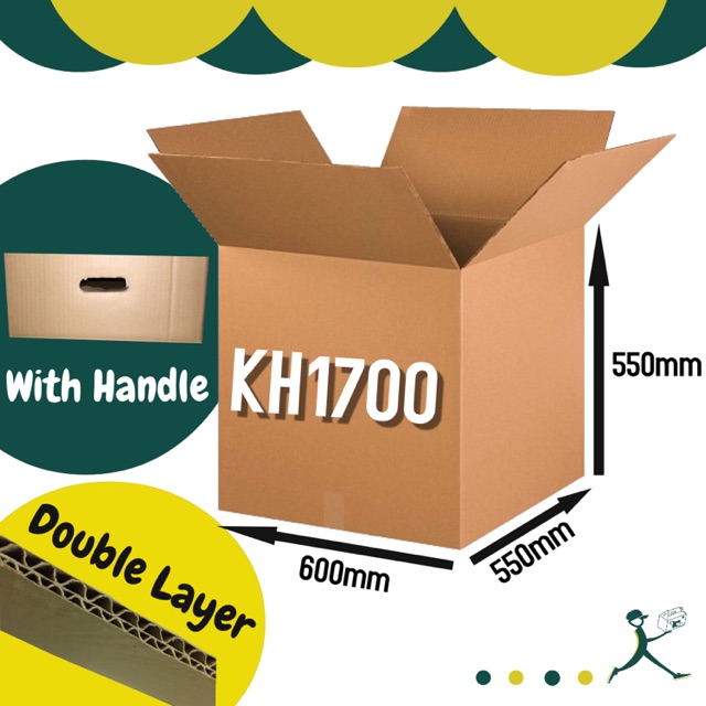 Corrugated Big Shipping Moving Box Kh1700 Shopee Malaysia