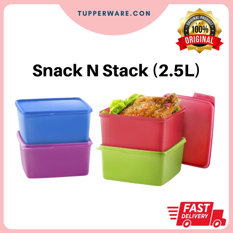 Tupperware Snack & Stack (2.5L) Shopee Malaysia