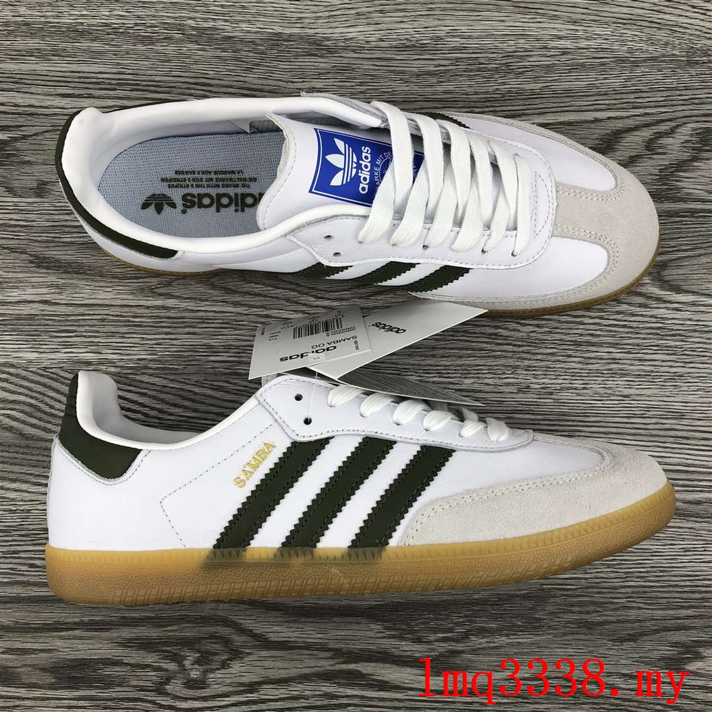 adidas samba og white green