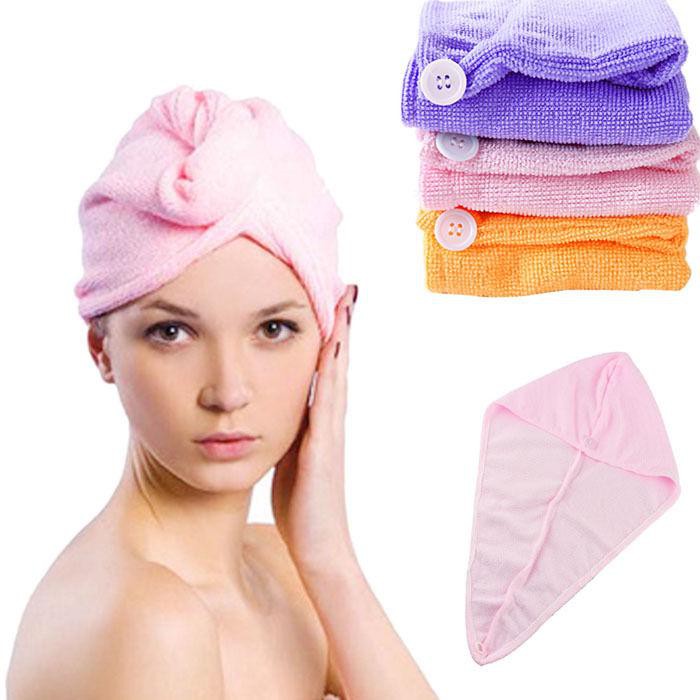 10PCS Family Microfiber Towel Shower Cap Quick Dry Hair Magic Drying Bathing Hat