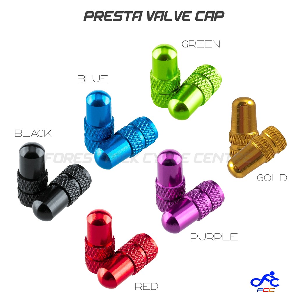 anodized presta valve caps