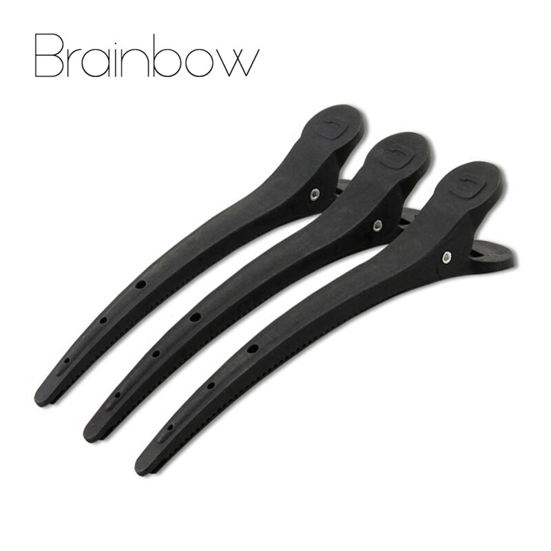 Brainbow 3pcs Pack Black Material Hair Clips For Women Shopee