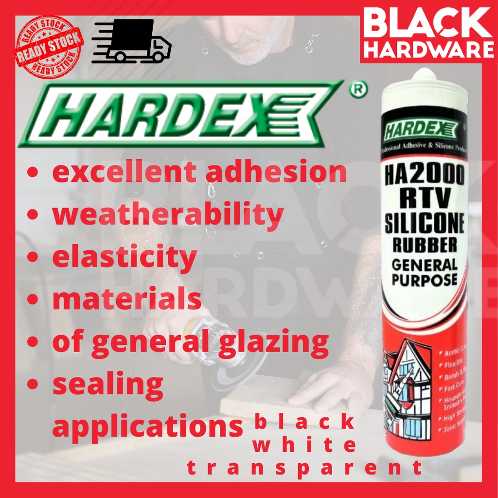 BLACK HARDWARE Hardex Silicone Sealant industrial adhesives home