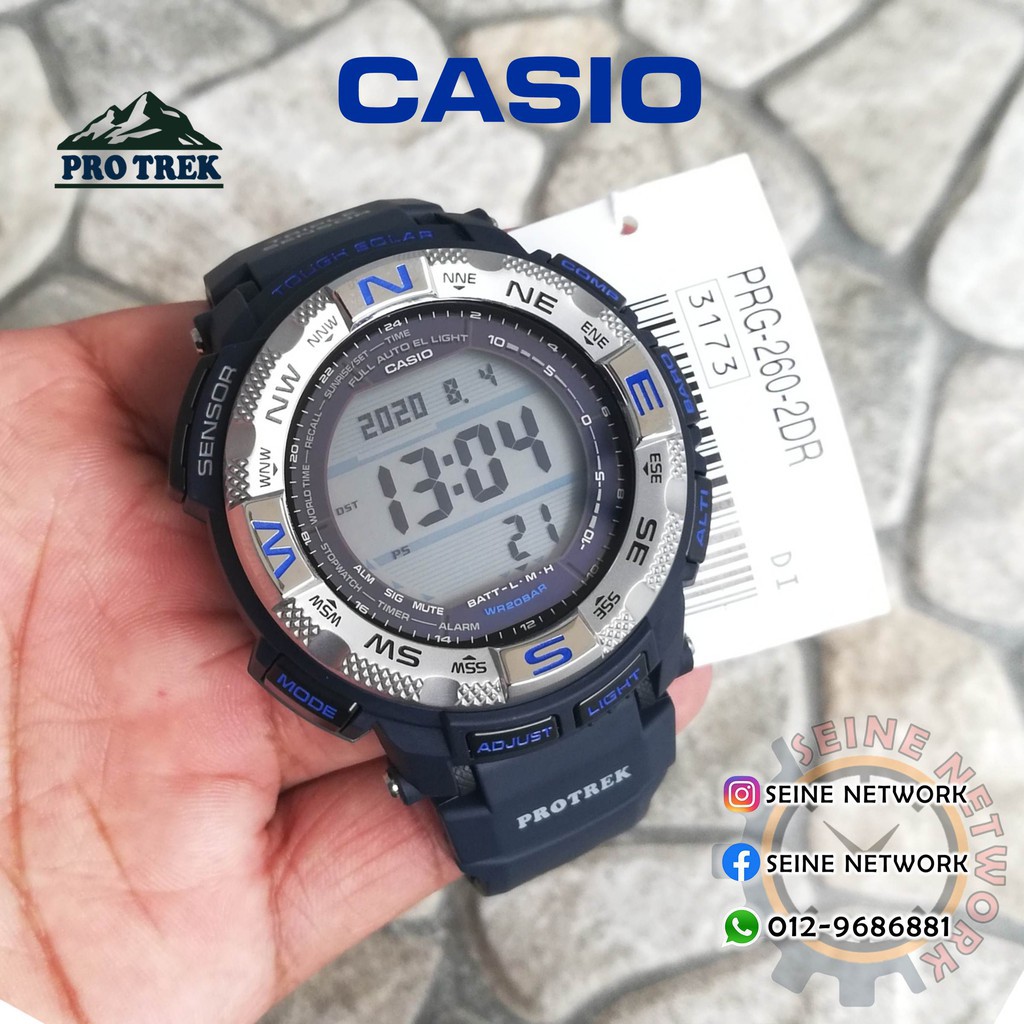digital watch CASIO PROTREK PRG-260-2D/PRG-260/PRG WATCH [ORIGINAL] |  Shopee Malaysia