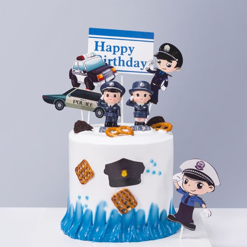 Polis Cake Decoration Topper Polis Shopee Malaysia