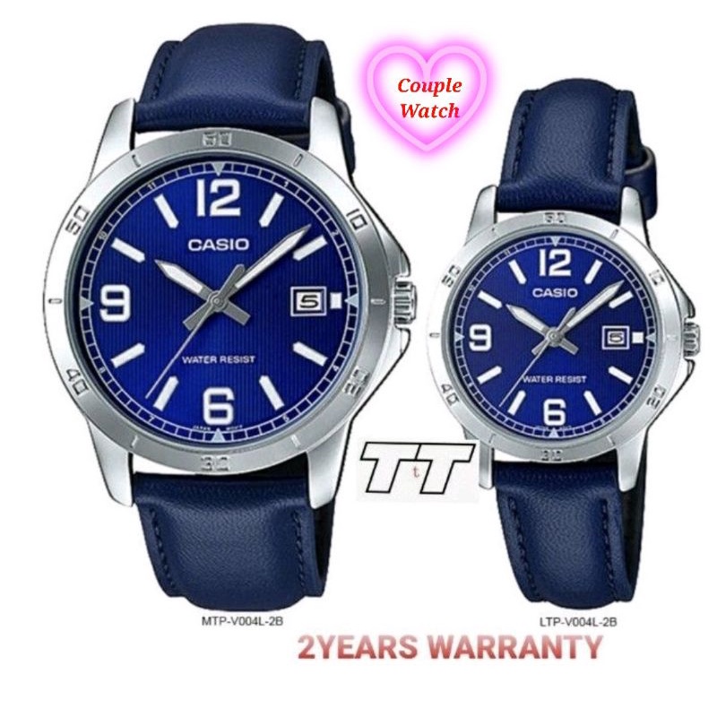 Buy Original Casio Couple 2years Warranty Mtp V004 2b Ltp V004l 2b Men Ladies Couple Watch V004l V004 004 Seetracker Malaysia