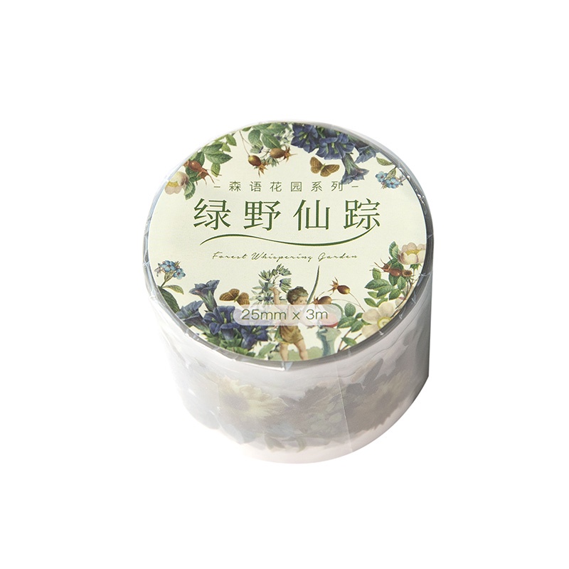 Durable Versatile 25mm*3m die-cut PET tape flower DIY scrapbook journal decorative material loop sticker - Image 5