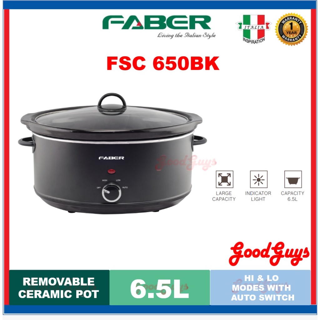 Faber FSC 650BK 6.5L Slow Cooker