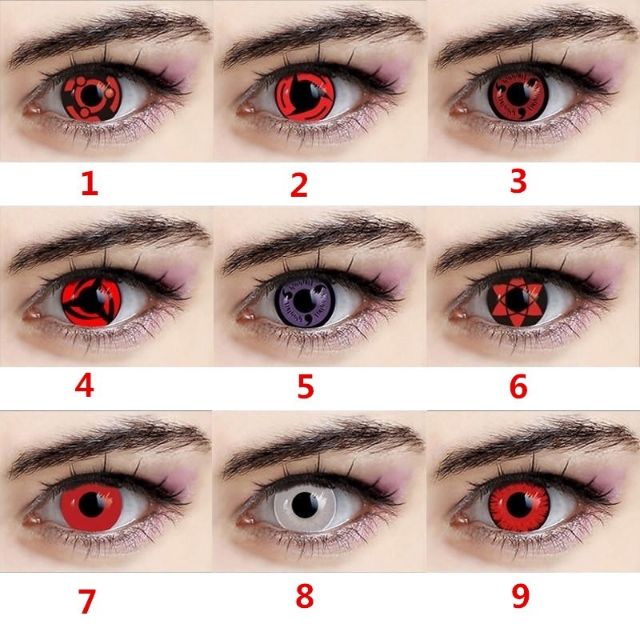 Ready Stock Cosplay Sharingan Part 1 Collection Contact Lens Shopee Malaysia